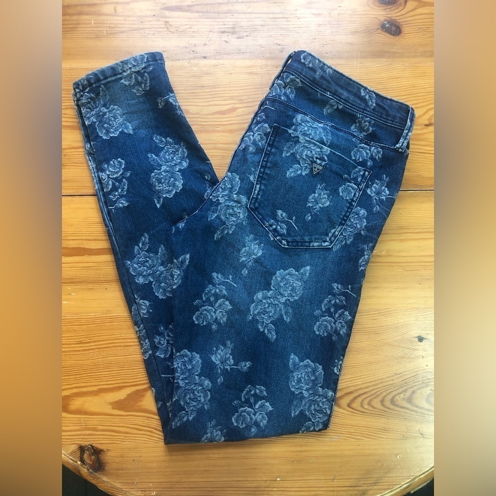 Vintage Guess floral jeans